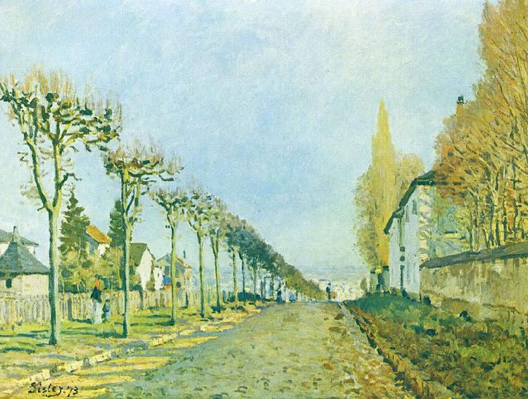 Alfred Sisley Weg der Maschine, bei Louveciennes